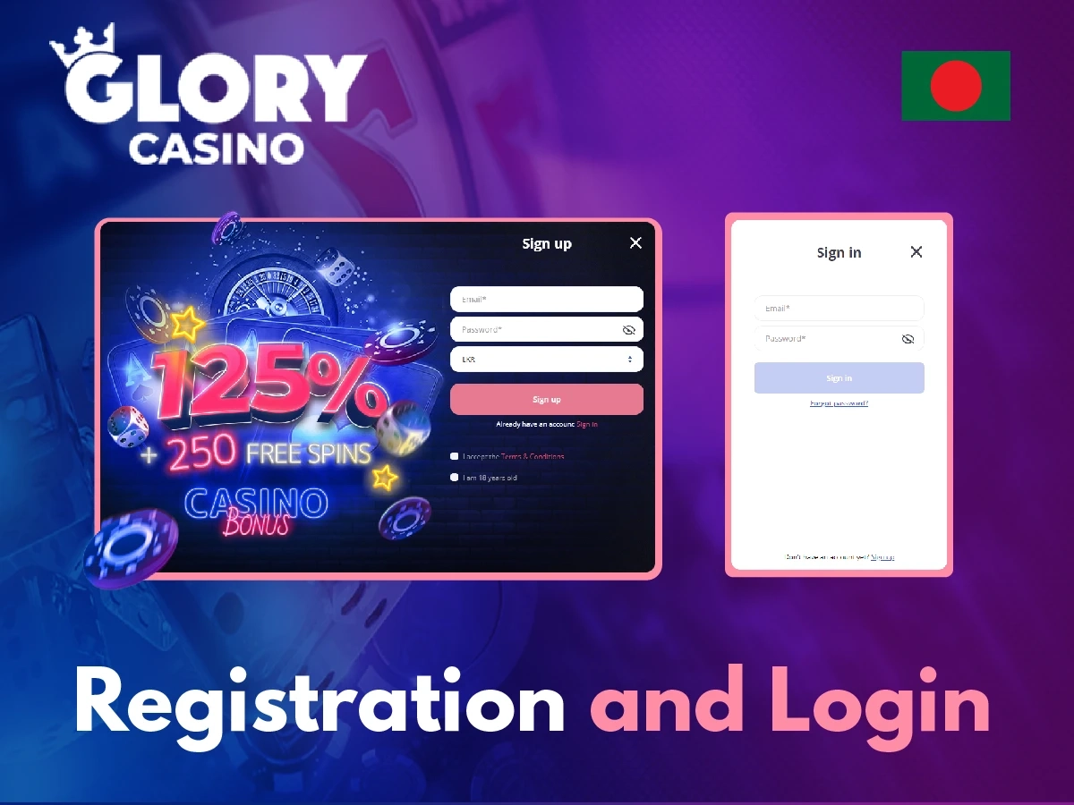glory casino registration tutorial